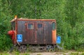 Old wagon used in placer mining, Eldorado Gold Mine, Fox, Alaska, USA