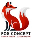 Fox Animal Design Icon Mascot Illustration Concept Royalty Free Stock Photo