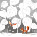 Fox and Bird. Meet Someone in the Travel Series