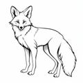 Red Fox Coloring Pages: Realistic And Stylized 2d Outline Vector Art