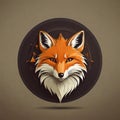 fox design illustration cartoon maximalism Royalty Free Stock Photo