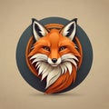 fox design illustration cartoon maximalism Royalty Free Stock Photo