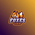 Fox E sports Logo Vector Design Template For Team Royalty Free Stock Photo