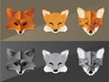 Fox Face Graphics Royalty Free Stock Photo