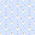 Fox face pattern background.