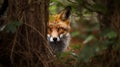 Fox in the forest Generative AI