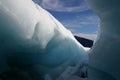 Fox glacier ice cave Royalty Free Stock Photo