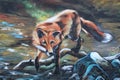 A Fox, graffiti in the Urban style