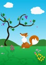 The Fox and the Grapes Royalty Free Stock Photo