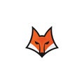 Fox head icon. Logo template for your project.