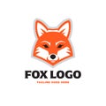 Fox head logo Royalty Free Stock Photo