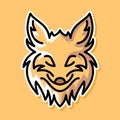 Fox head mascot vector design Royalty Free Stock Photo