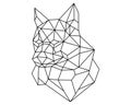 Fox head polygon