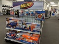 Nerf Toys Display Display at Best Buy Royalty Free Stock Photo