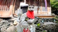 A fox at Inari Shrine staring at Osan Inari