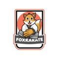 Fox karate mascot