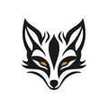 Fox Logo of animal face clipart