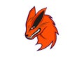 fox logo mascot for gaming