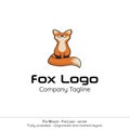Fox Mascot Logo - Vector Illustration Royalty Free Stock Photo