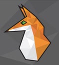 Fox polygon poly art head