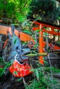 Fox purification fountain at Fushimi Inari Taisha, Kyoto, Japan Royalty Free Stock Photo