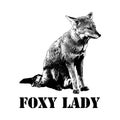 Foxy lady concept illustration