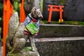 Fox statue at Fushimi Inari, Kyoto Royalty Free Stock Photo