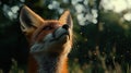 Fox in sunlight Royalty Free Stock Photo
