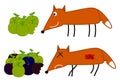 Fox will eat rotten apple