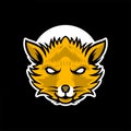 Fox wolf mascot Royalty Free Stock Photo