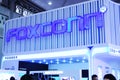 Foxconn booth logo Royalty Free Stock Photo