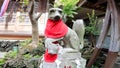 Foxes, guardian foxes, shrine, Osan-inari, Koki-benzaiten, shrine