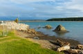 Foxton Beach Wharf High Tide