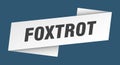 foxtrot banner template. foxtrot ribbon label.