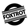 Foxtrot stamp on white