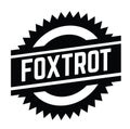 Foxtrot stamp on white