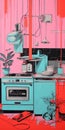 Foxy Kitchen: A Hyper-realistic Urban Painting By Adam Z