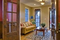 Foyer with View Through French Doors