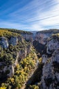 Foz de Arbayun canyon of Salazar River of the Pyrenees in Spain Royalty Free Stock Photo