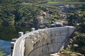 Foz Tua dam barragem river in Portugal Royalty Free Stock Photo