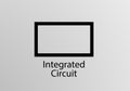 Integrated Circuit Engineering Symbol, Vector symbol design. Engineering Symbols. Royalty Free Stock Photo