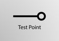 Test Point Symbol, Vector symbol design. Engineering Symbols.