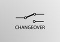Changeover Symbol, Vector symbol design. Engineering Symbols.