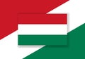 Vector Hungary Flag. Country flag design. Flat vector flag.