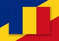 Vector Romania Flag. Country flag design. Flat vector flag.