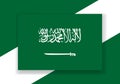 Vector Saudi Arabia Flag. Country flag design. Flat vector flag.
