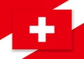 Vector Switzerland Flag. Country flag design. Flat vector flag.