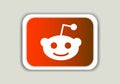 Reddit logo sign symbol vector. Mobile apps online service icon