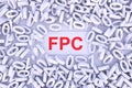 FPC concept with scattered binary code 3D Royalty Free Stock Photo