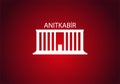 Anitkabir is the mausoleum of the founder of Turkish Republic, Mustafa Kemal Ataturk. Royalty Free Stock Photo